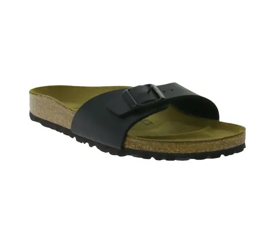 BIRKENSTOCK Madrid Pantoletten Made in Germany Sandale schmale Breite 0040793 Schwarz