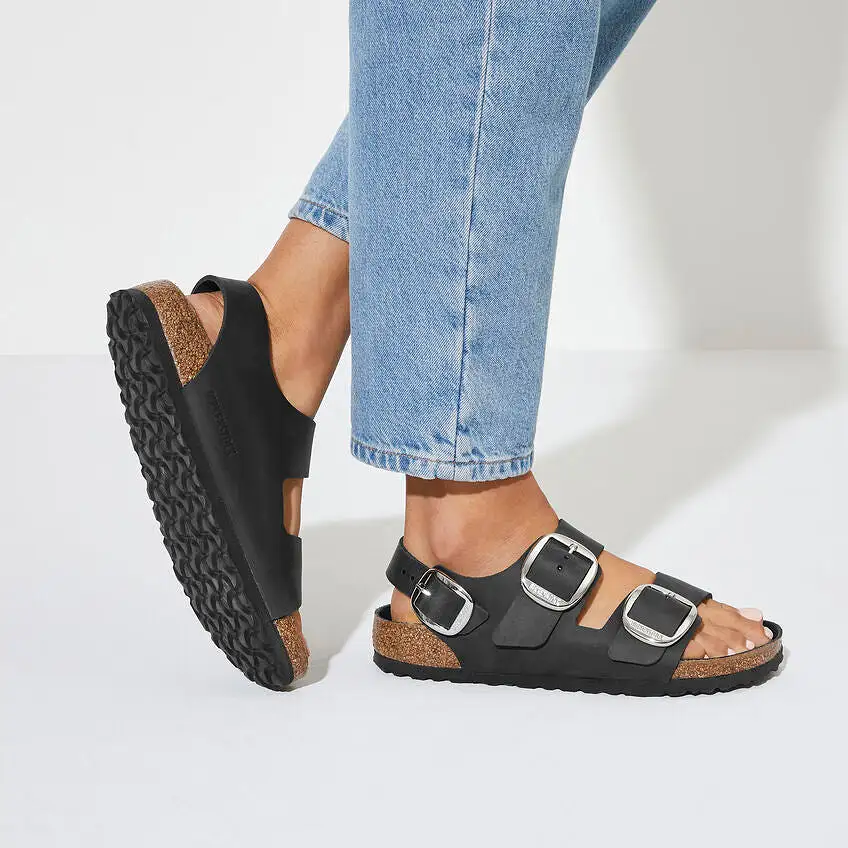 Birkenstock Milano Big Buckle Black   