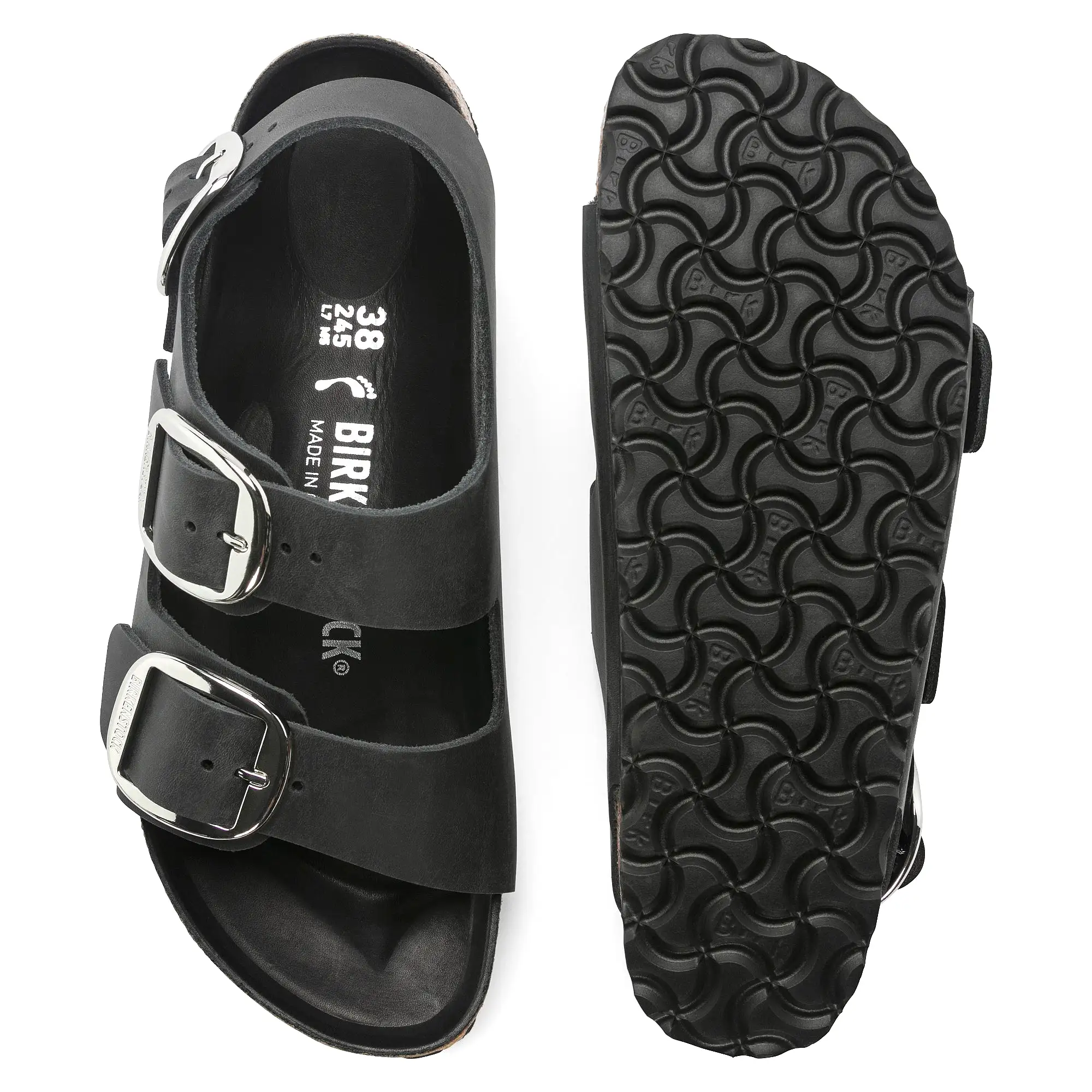 Birkenstock Milano Big Buckle Black   