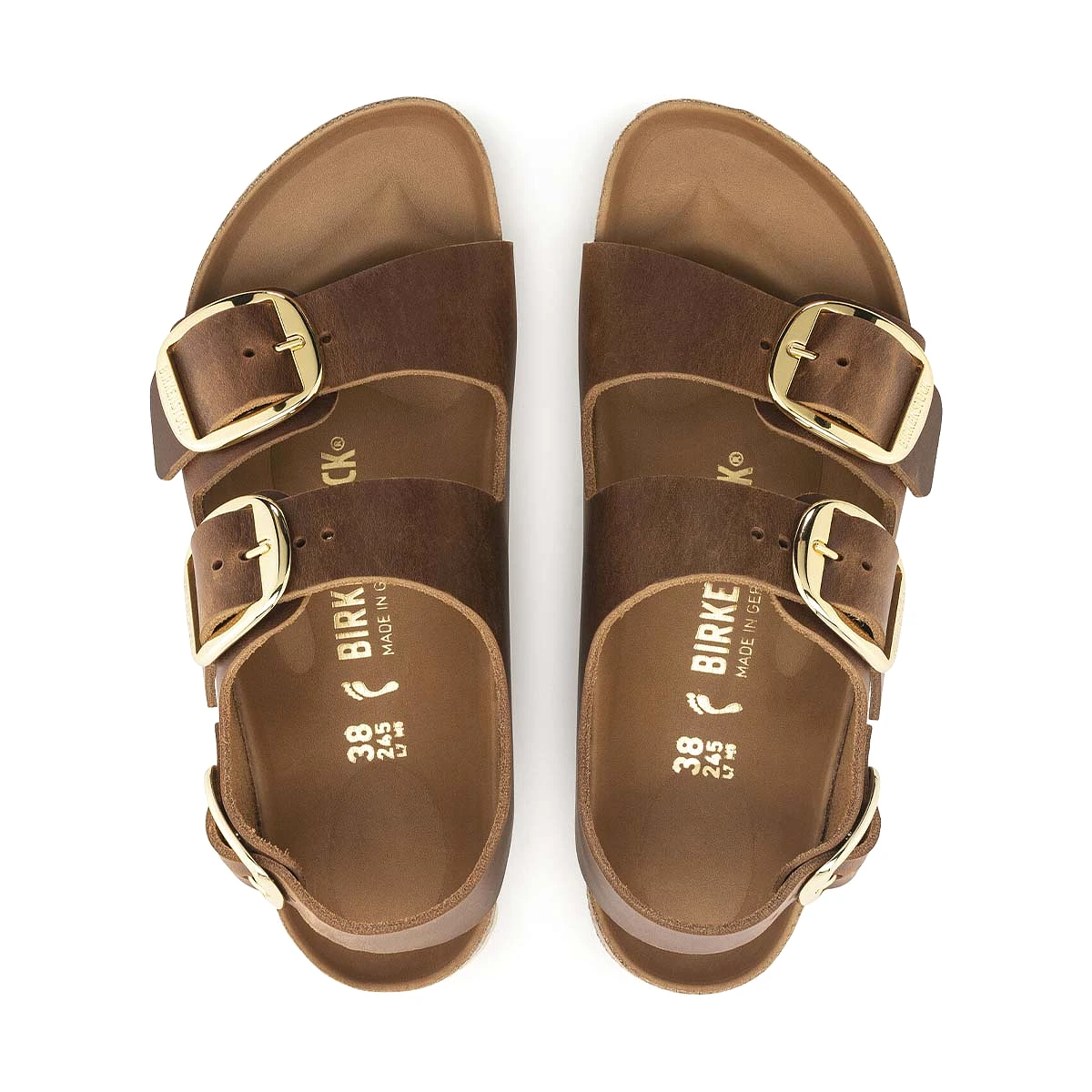 Birkenstock Milano Big Buckle Cognac   