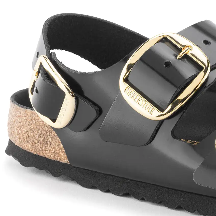 Birkenstock Milano Big Buckle High Shine Black   