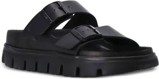 Birkenstock Papillio Arizona buckled slides Black