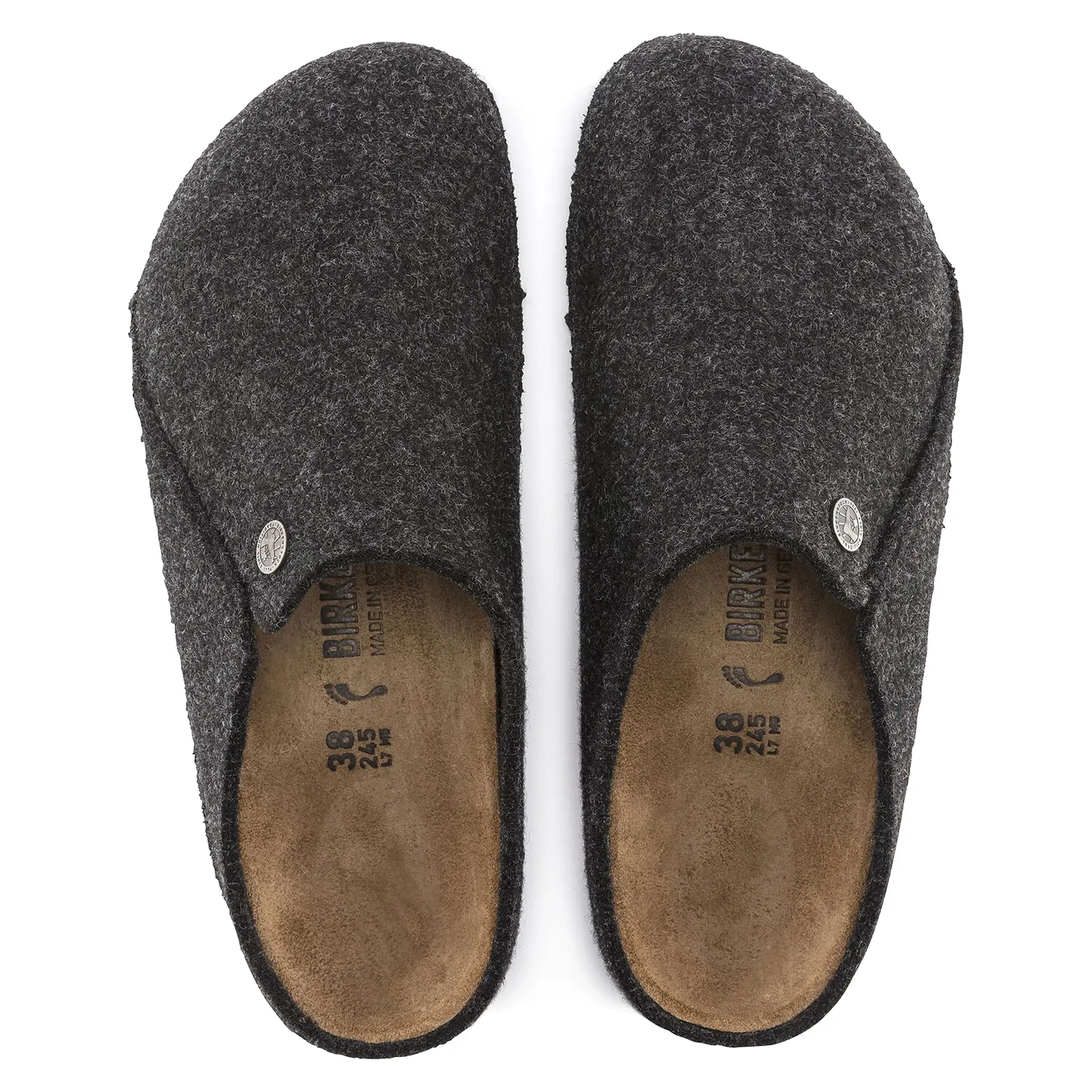 Birkenstock Zermatt Felt Slippers - Anthracite