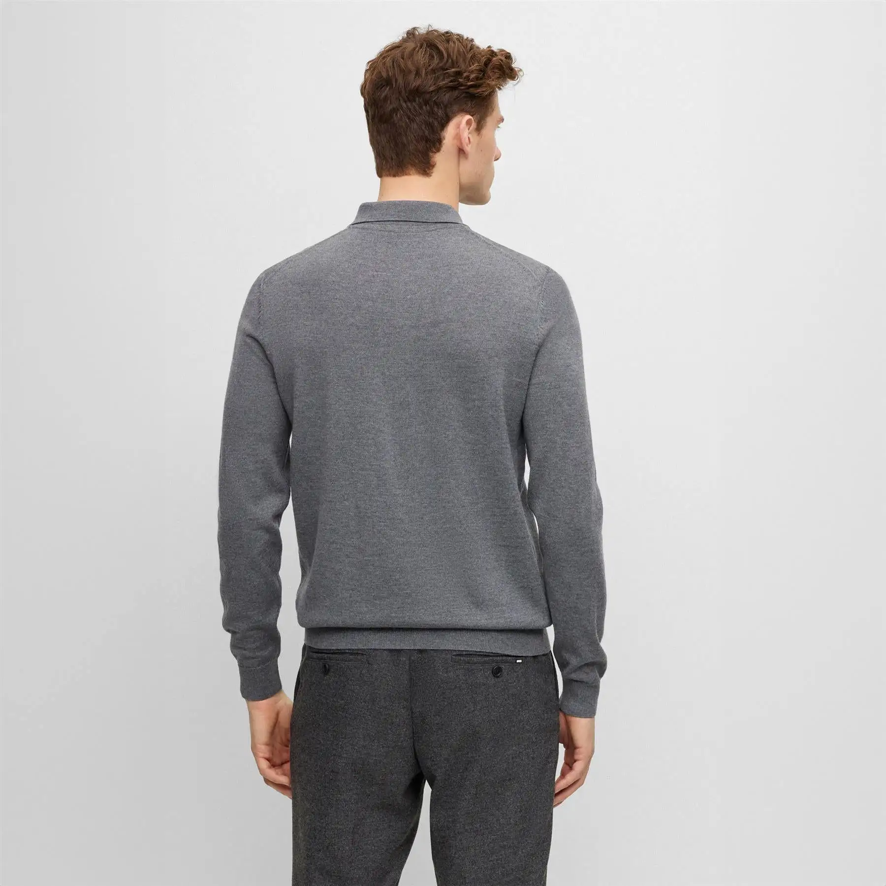 Bono-L Knitted Wool Regular Fit Sweatshirt Medium Grey - W23