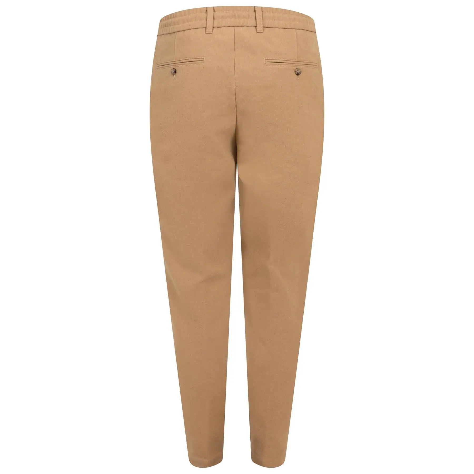 C-Perin-234 Cotton Relaxed Fit Trousers Medium Beige - W23