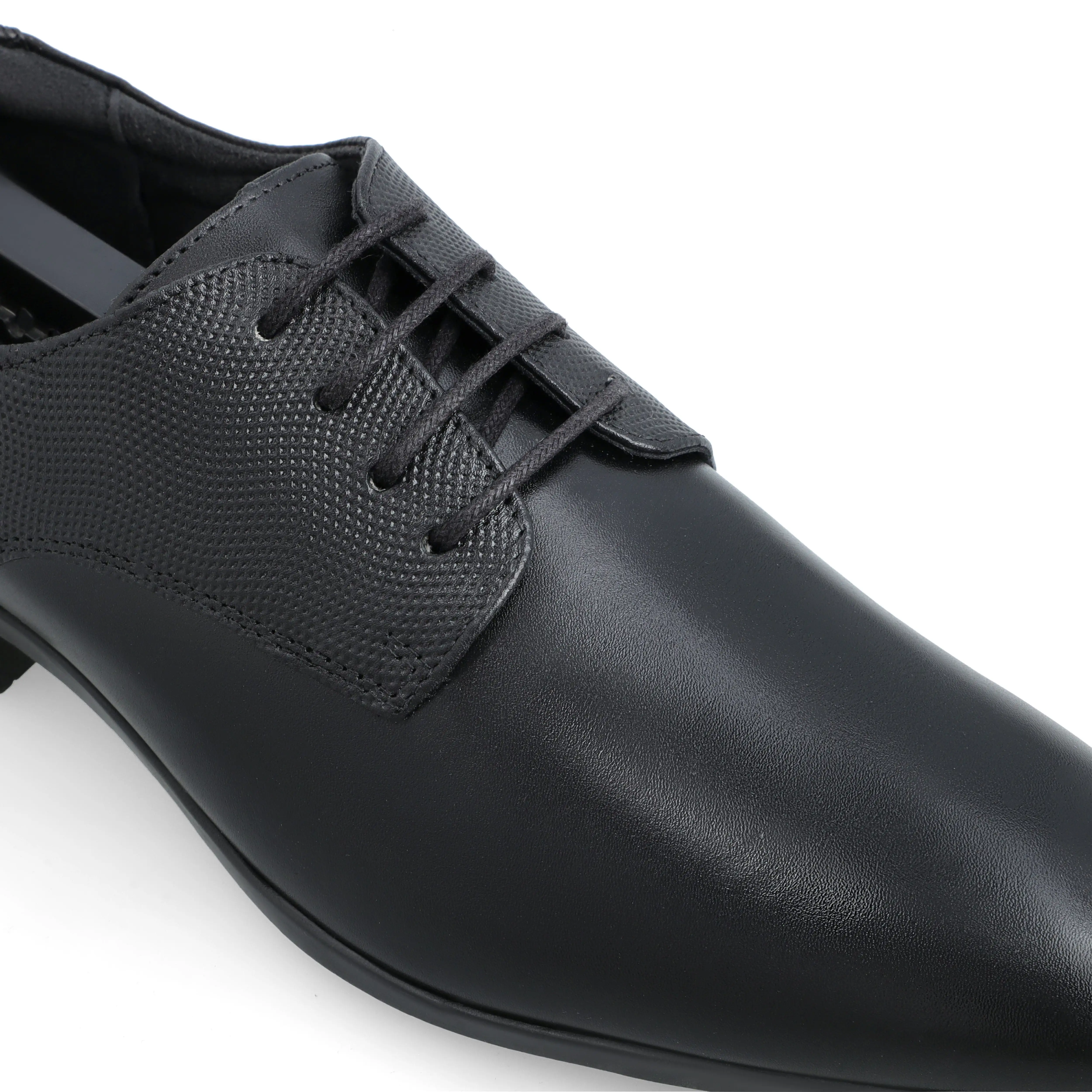 Classic Leather Derbys-Black