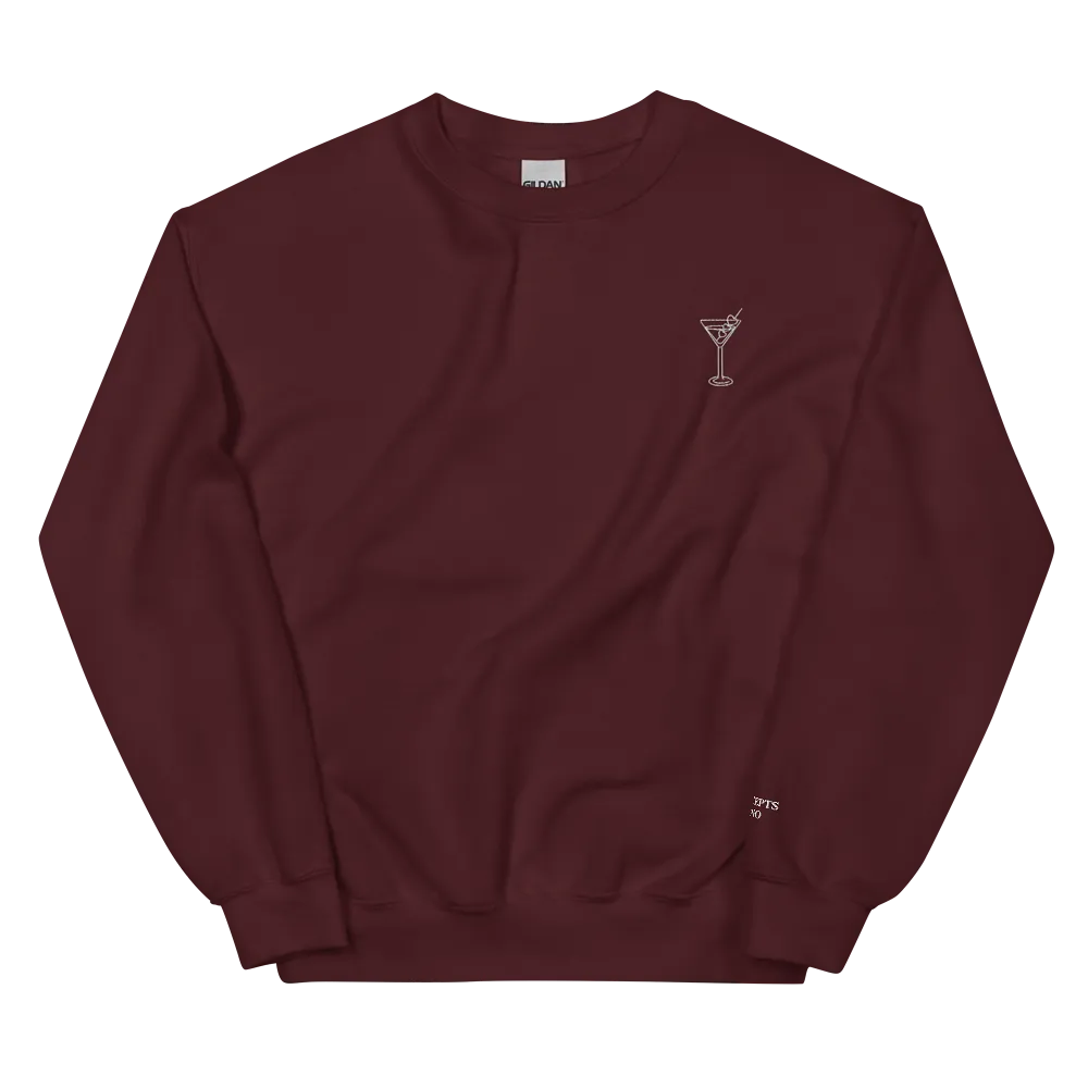 Concepts Reno We Love It Dirty  Martini Sweatshirt- Wine