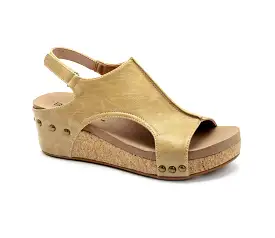 Corkys Volta 2 Wedge -Taupe Smooth