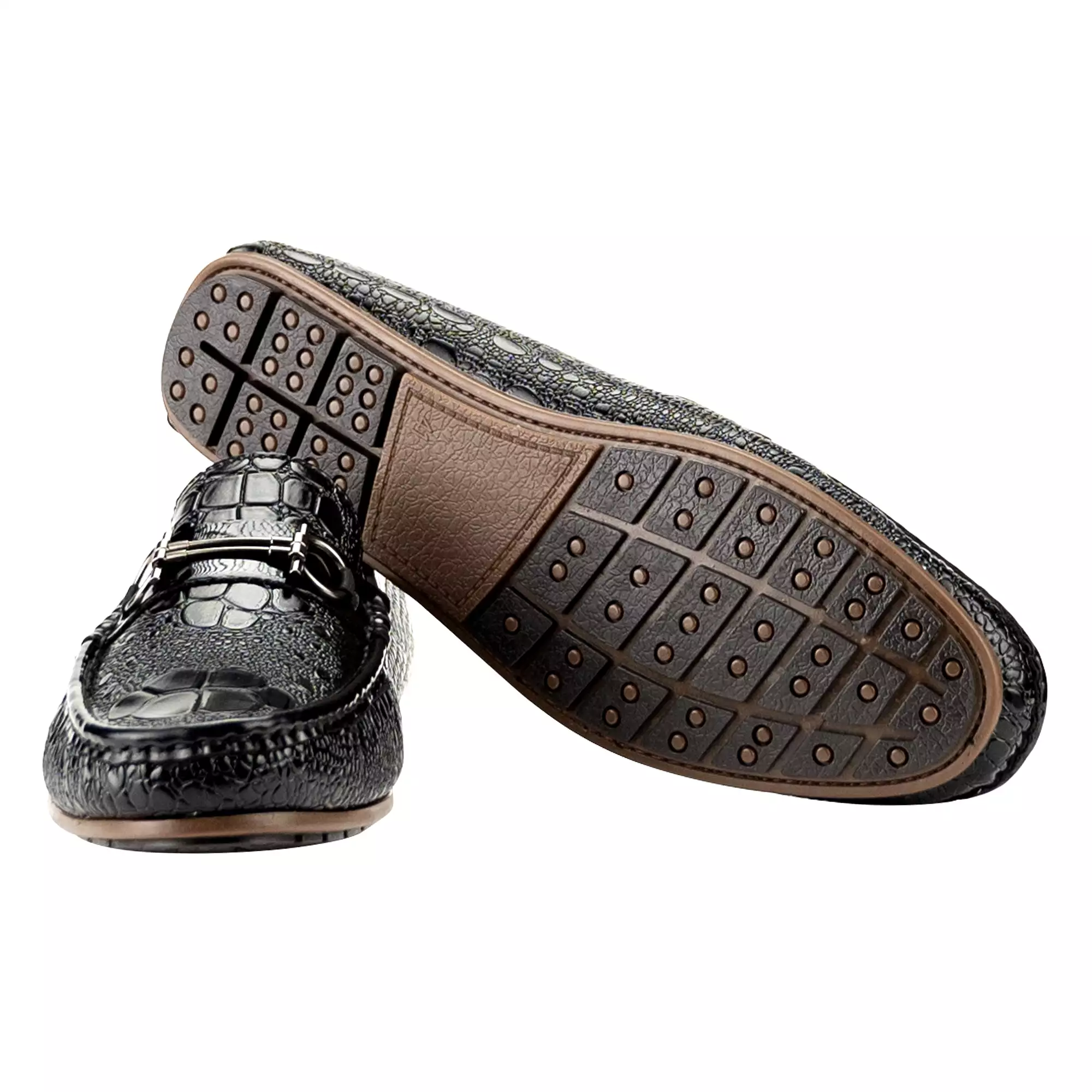 Crocodile Patterned Moccasins