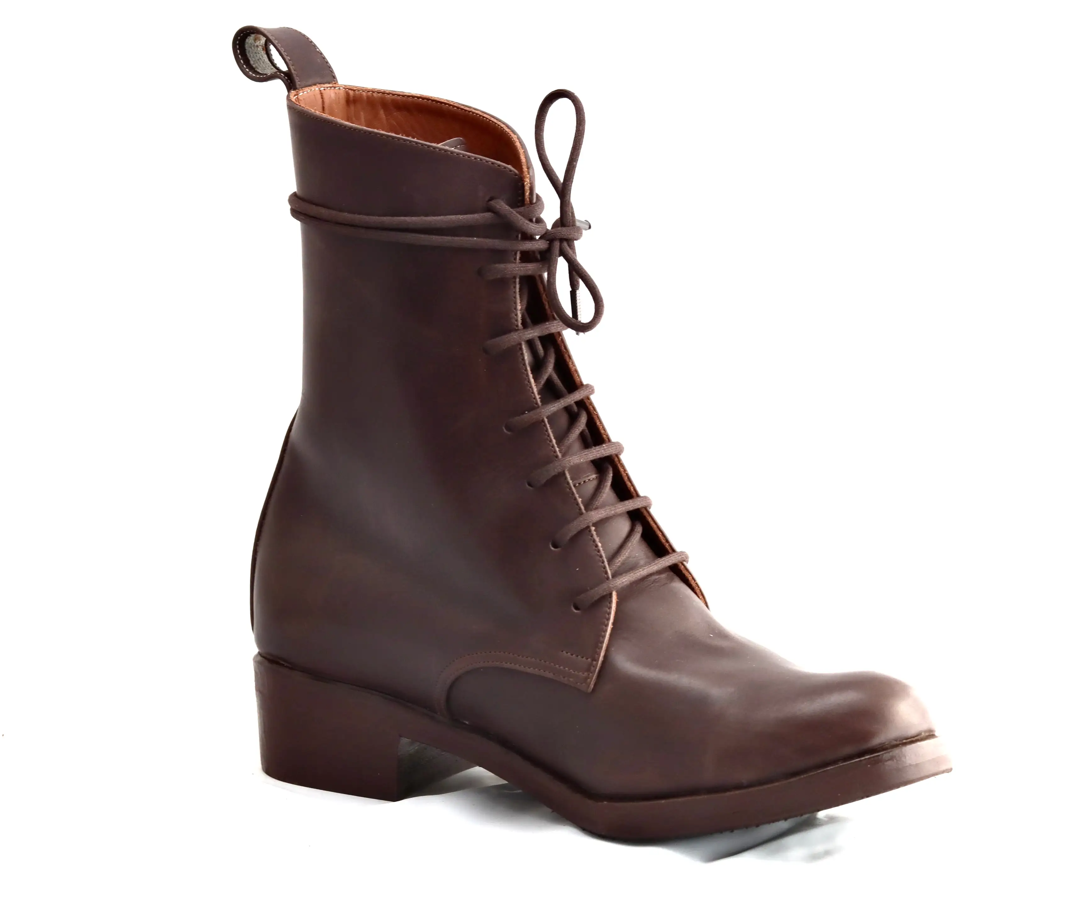 Derby Boot high | choc | calf