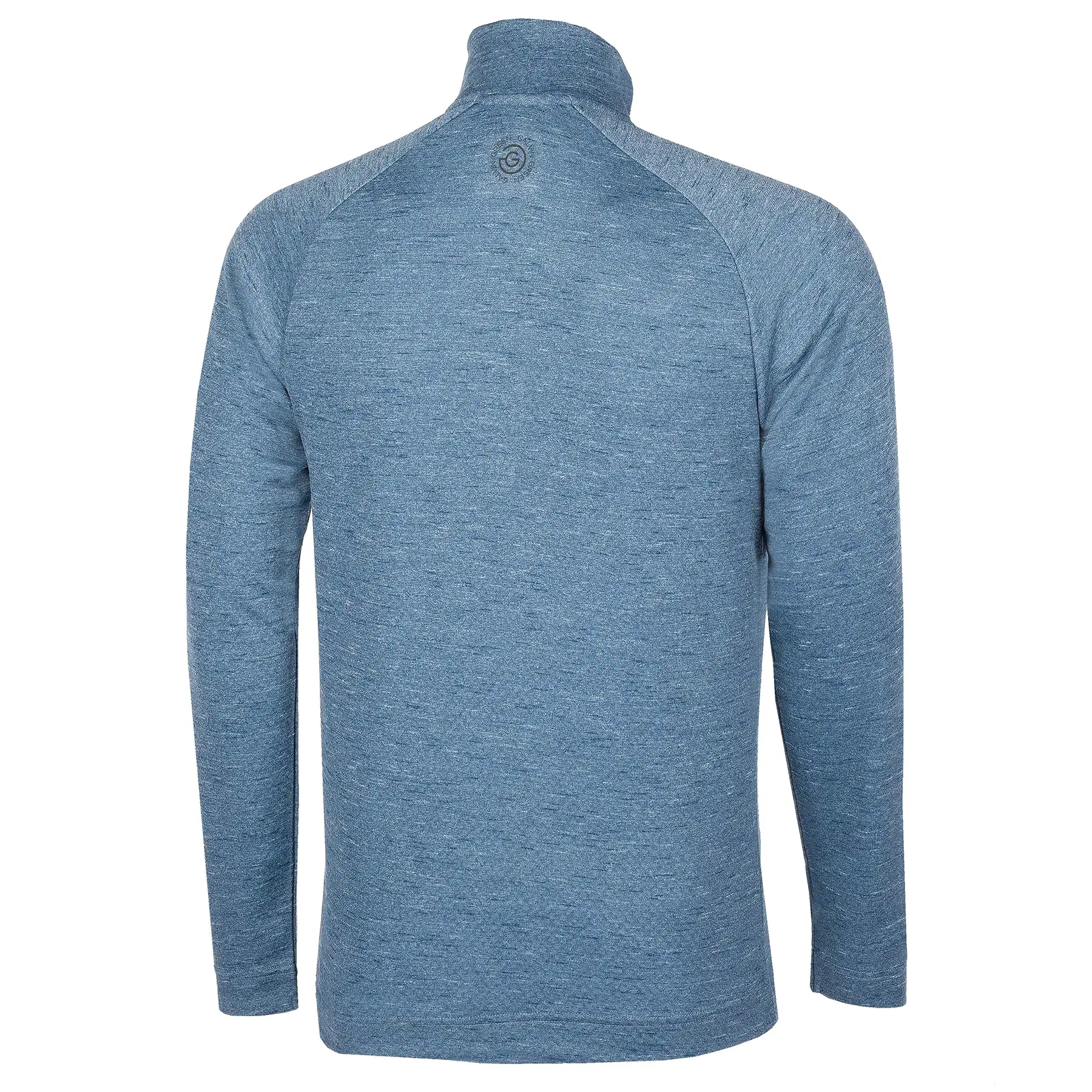 Dion Insula Quarter Zip Mid Layer Blue Melange - SS24