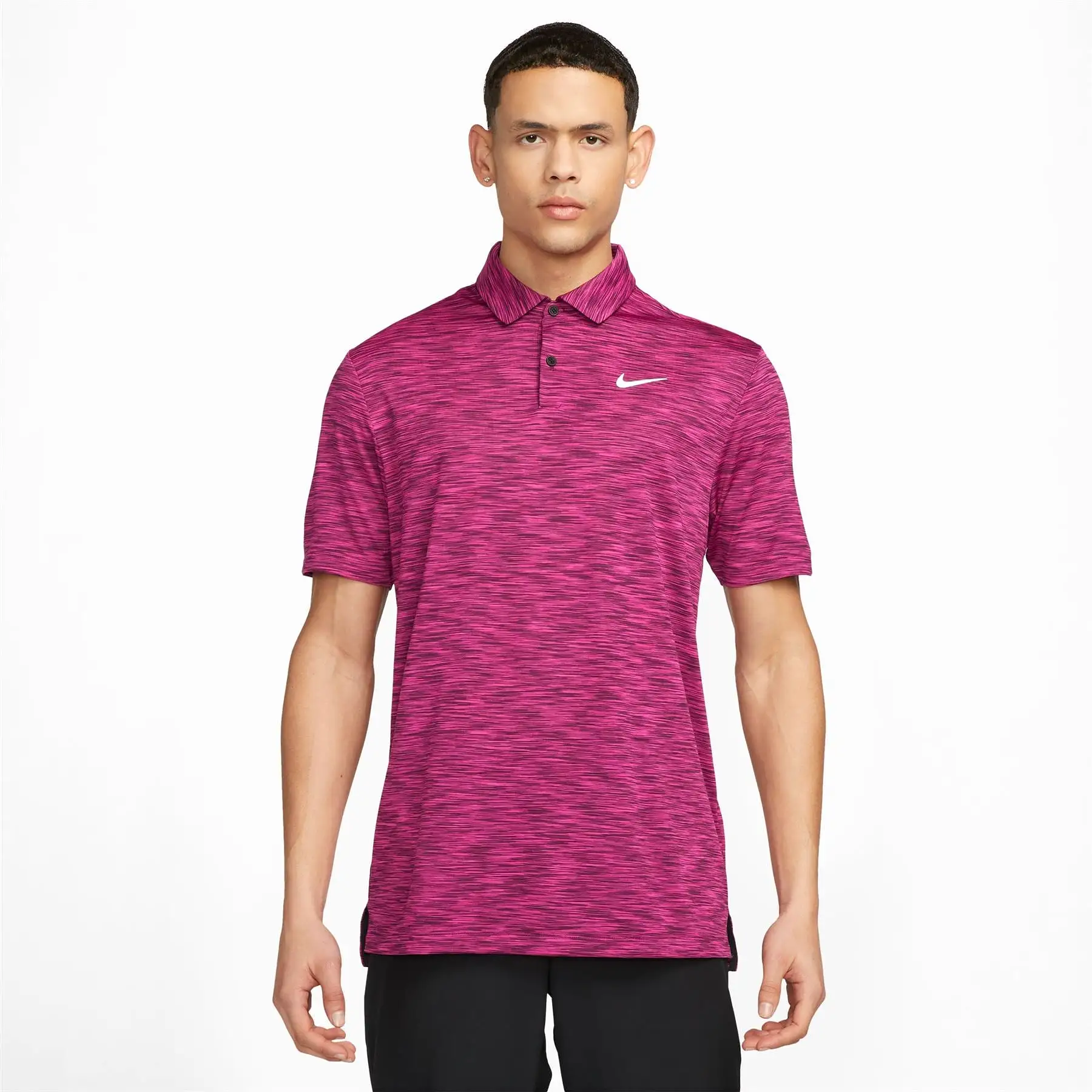 Dri-FIT Tour Stretch Space Dye Polo Bordeaux Pink - W23