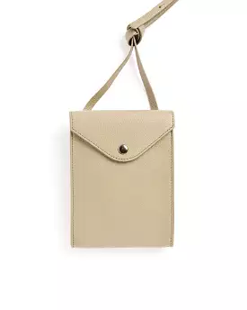 Enveloppe Bag With Strap in Dusty Khaki