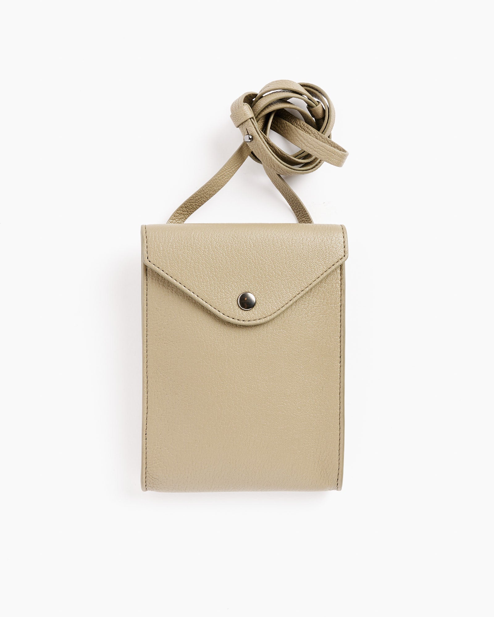 Enveloppe Bag With Strap in Dusty Khaki