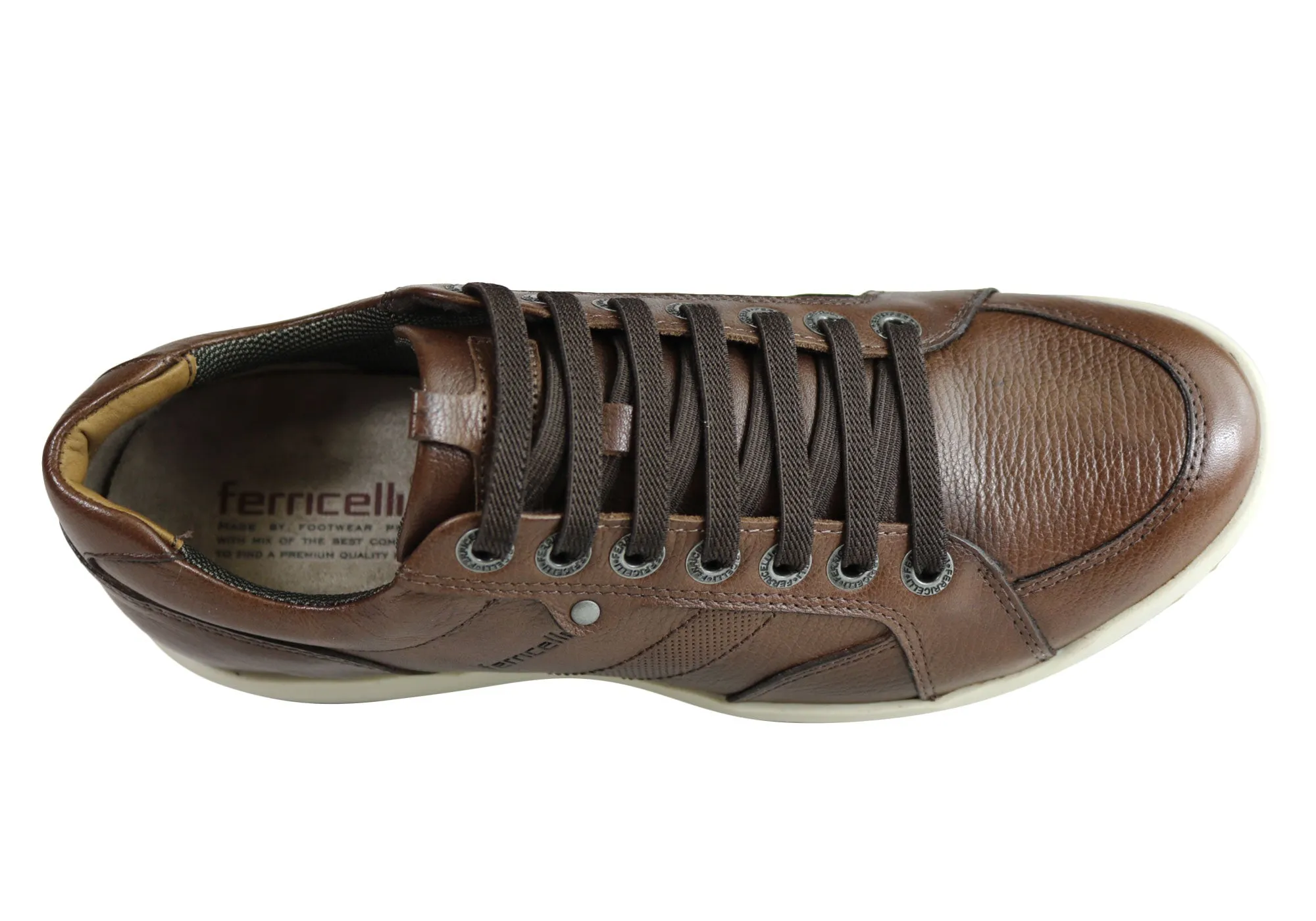 Ferricelli Hugh Mens Comfortable Slip On Casual Shoes Made In Brazil