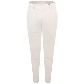 Four-Way Stretch Slim Leg Trousers Stone Beige - SS24