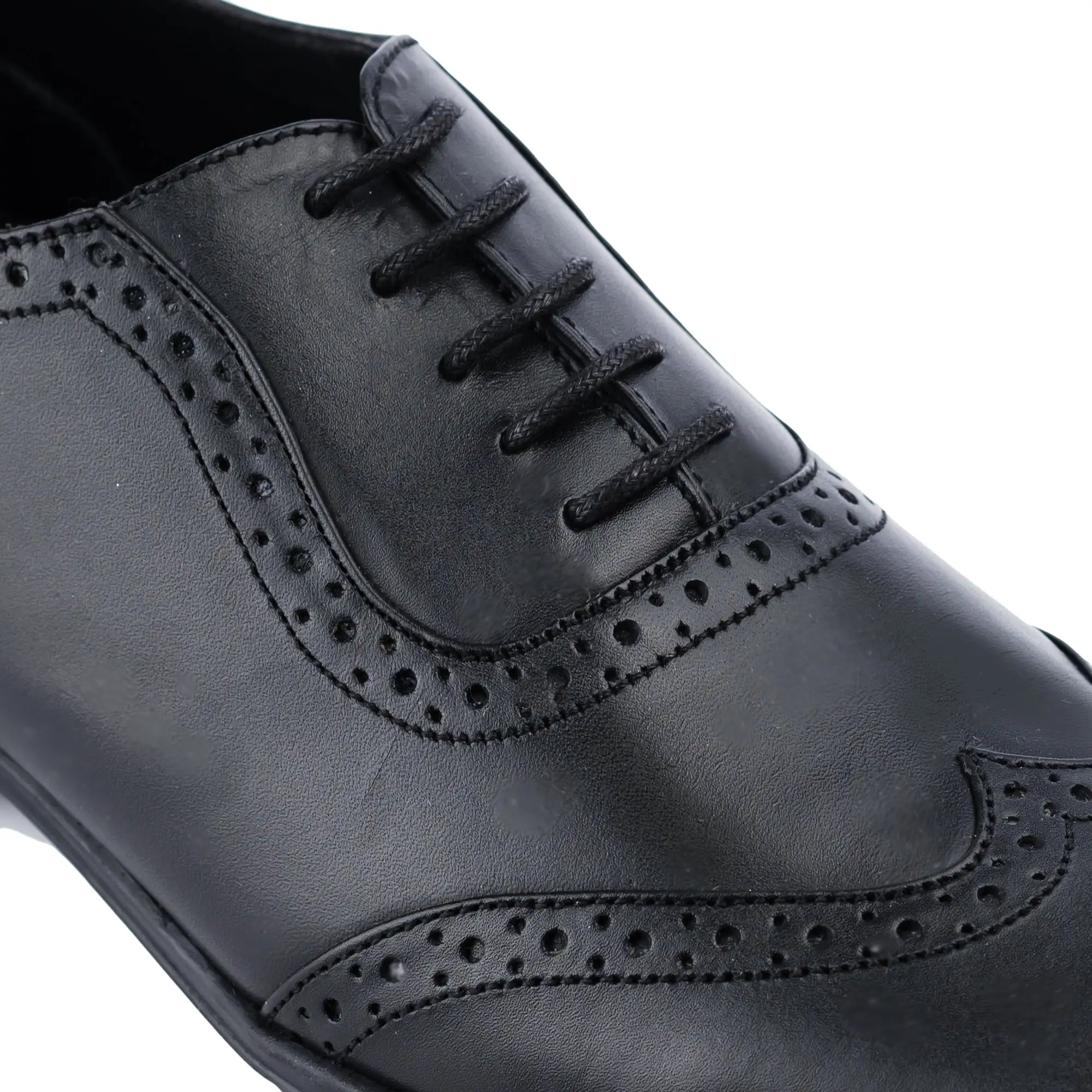 Full Brogue Oxfords-Black