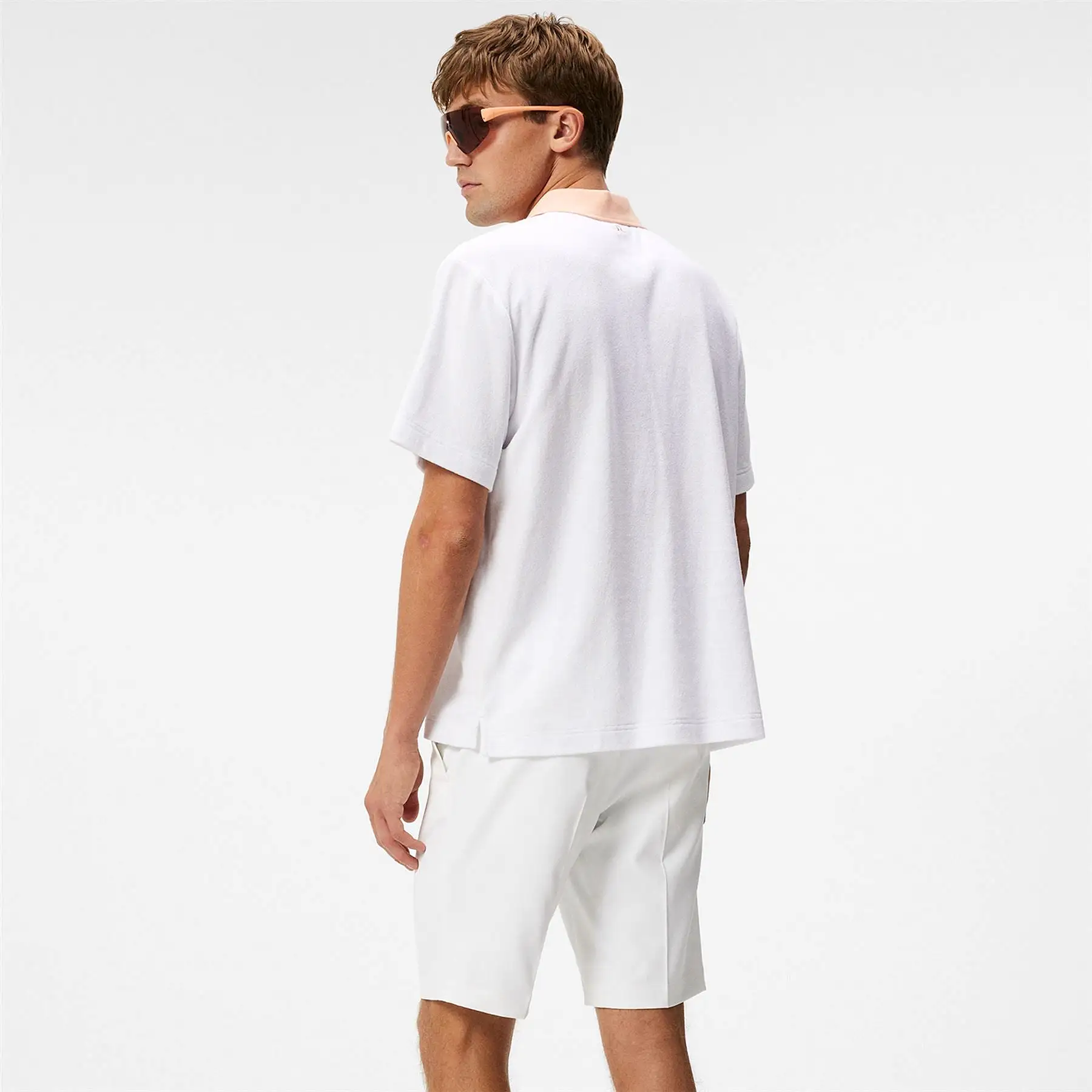 Gavin Pro Terry Relaxed Fit Polo White - W23