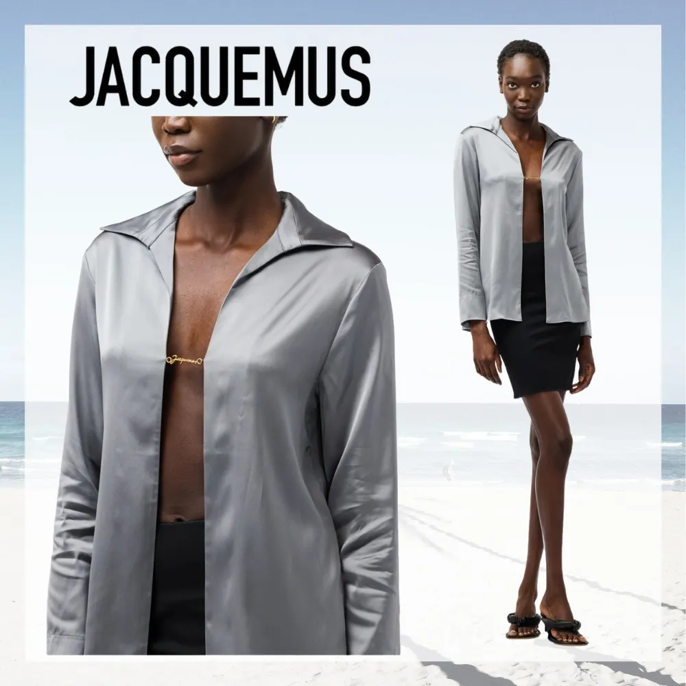 JACQUEMUS  |Casual Style Street Style Long Sleeves Plain Party Style