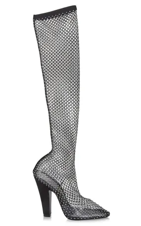 Koller Rhinestone Mesh Boots