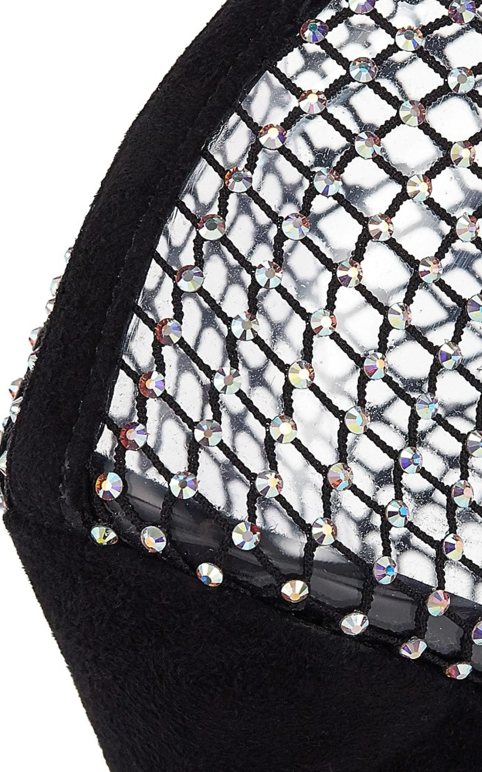 Koller Rhinestone Mesh Boots