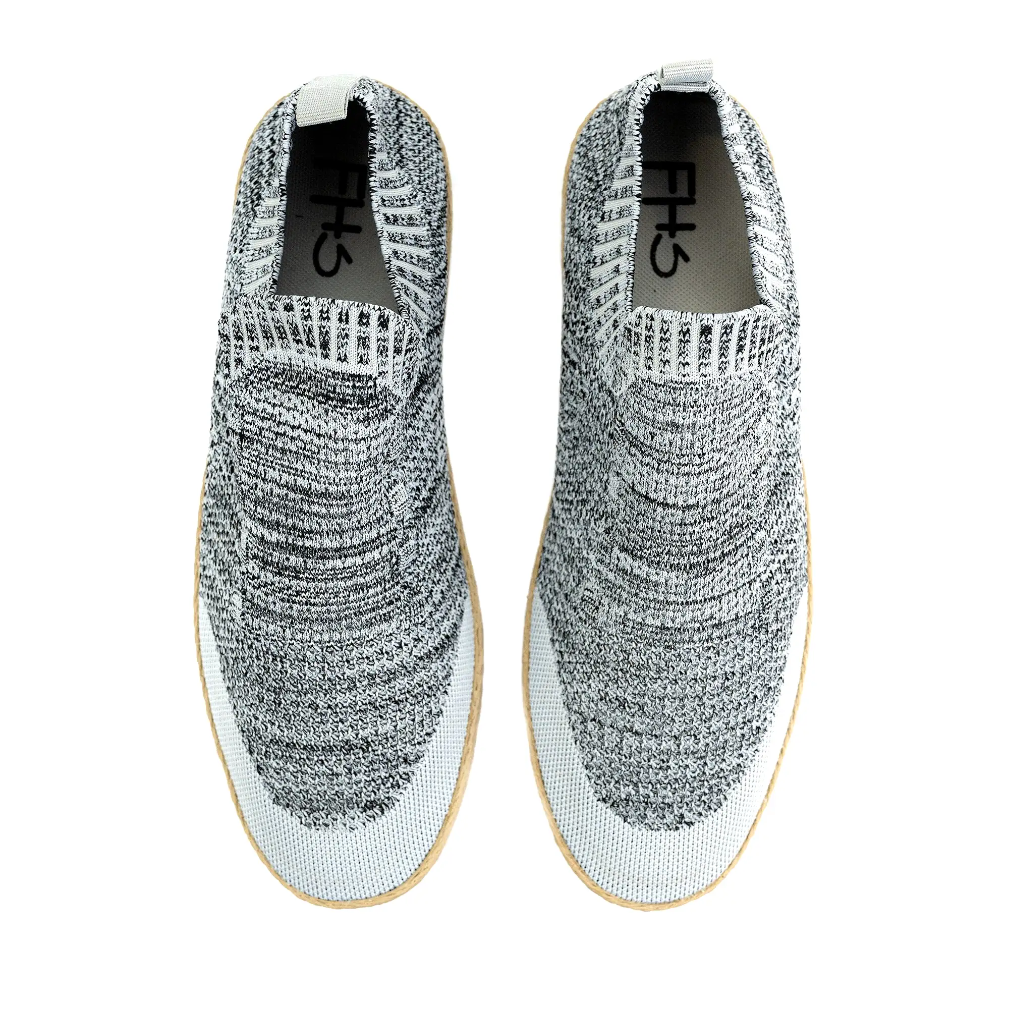 Laceless Knitted Sneakers-Grey