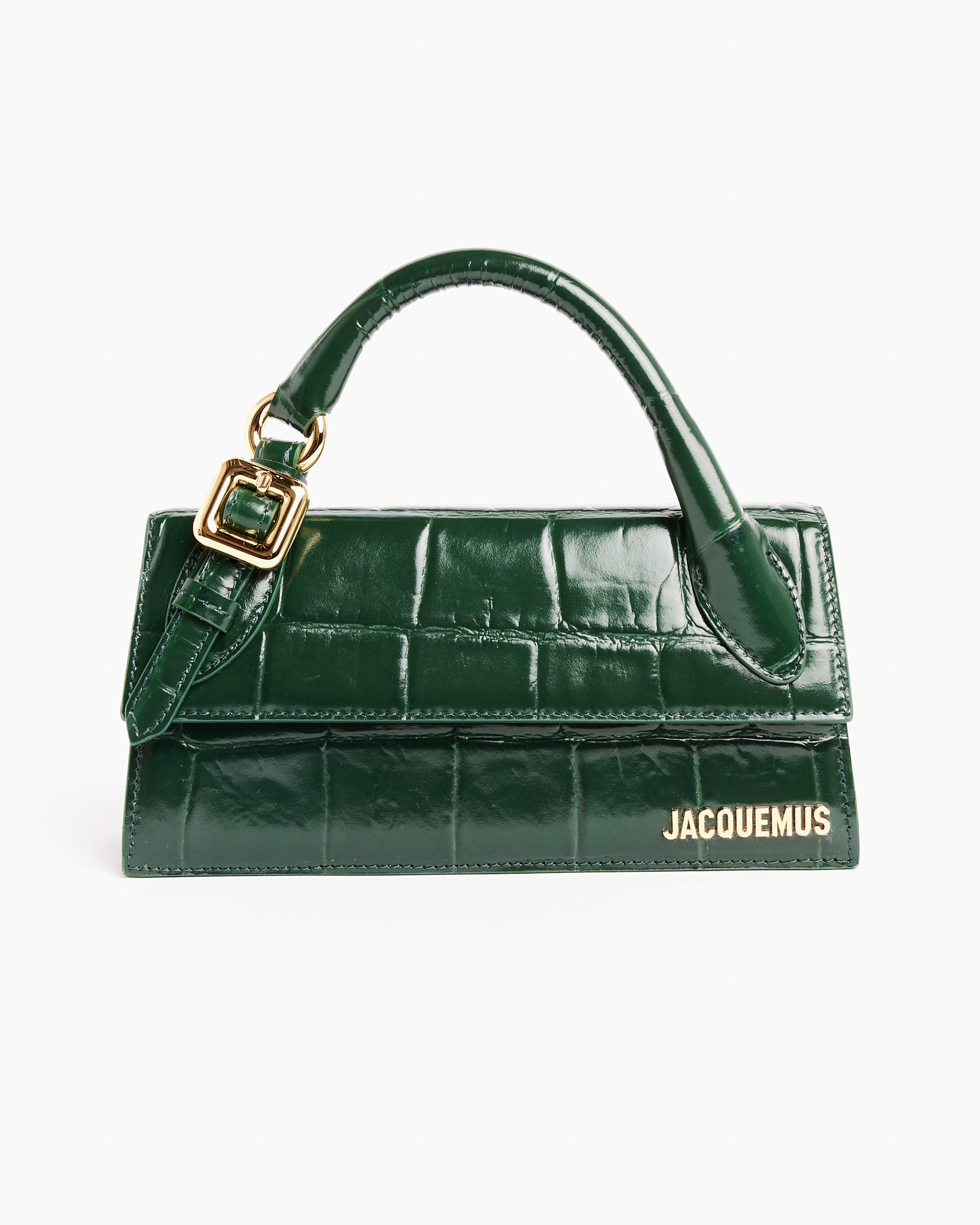 Le Chiquito Long Boucle Bag in Dark Green