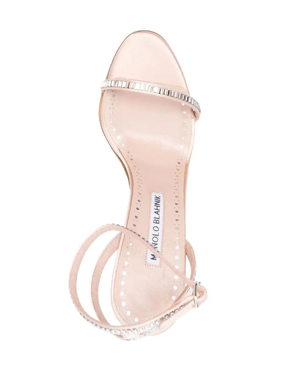 Manolo Blahnik Crinastra 105mm satin strappy sandals