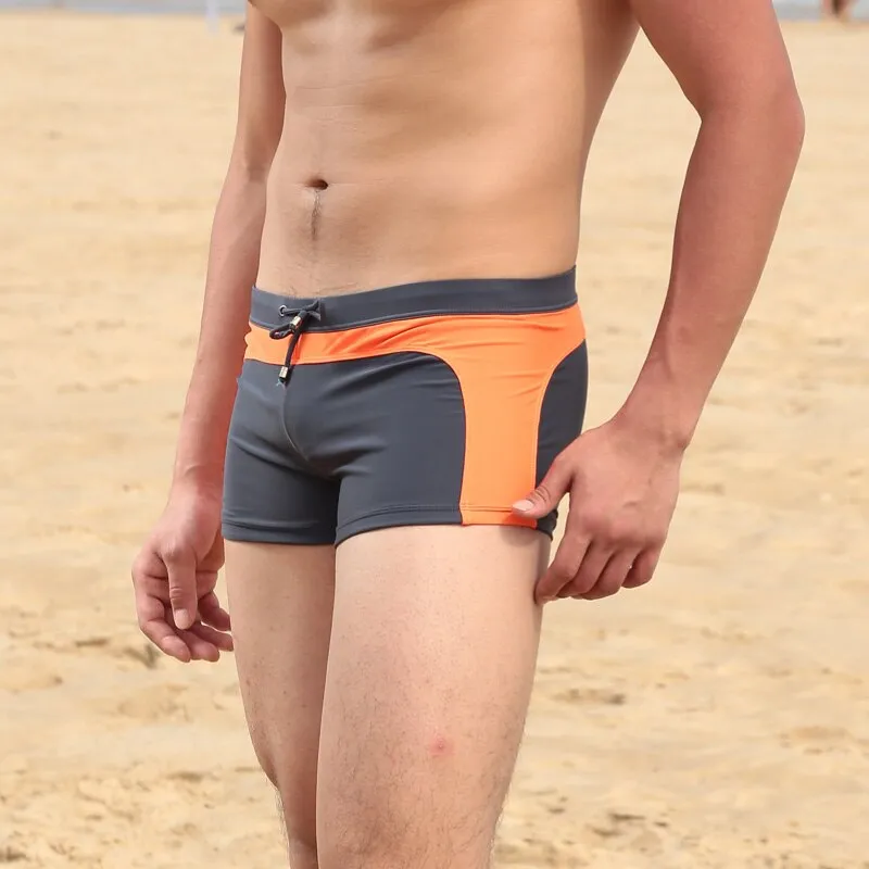 Men's Beach Trunks Underpants Push-Up Low Waist Swimwear