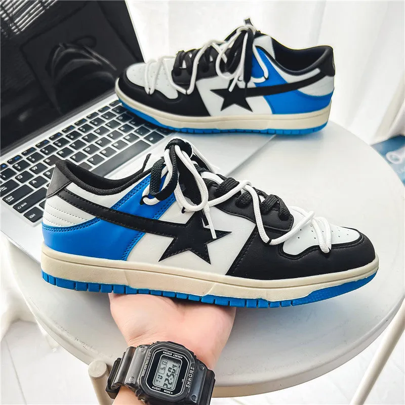 Men's Colorblock Sneakers Low-top Casual Board Shoes