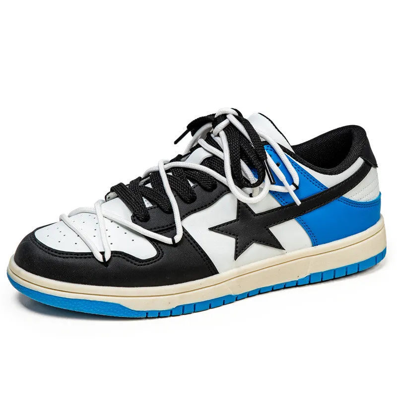 Men's Colorblock Sneakers Low-top Casual Board Shoes