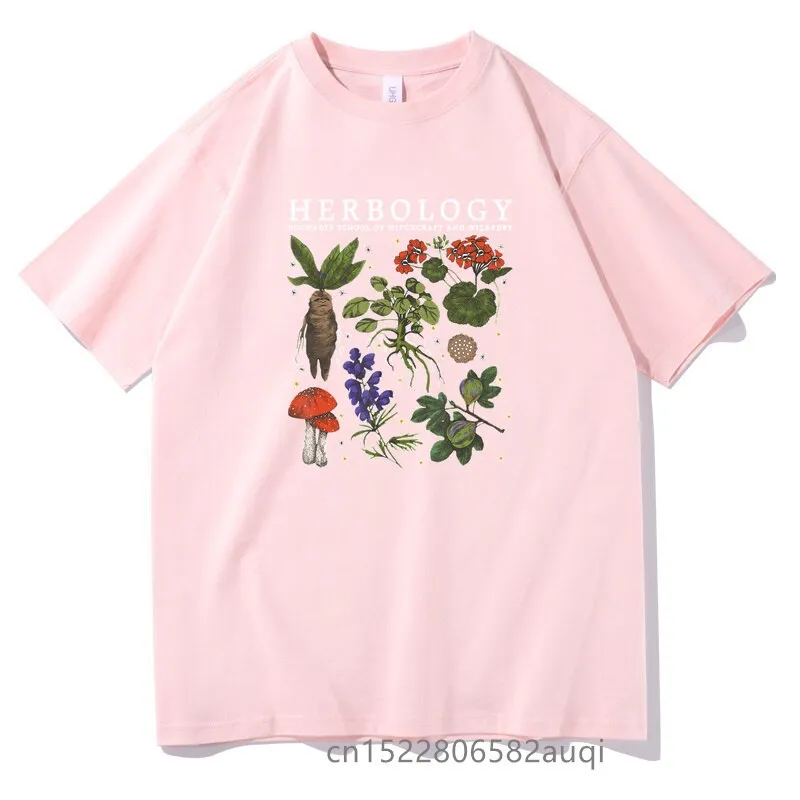 Men's Hip Hop Swag Herbology Funny Classic 100% Cotton Oversized T-shirt