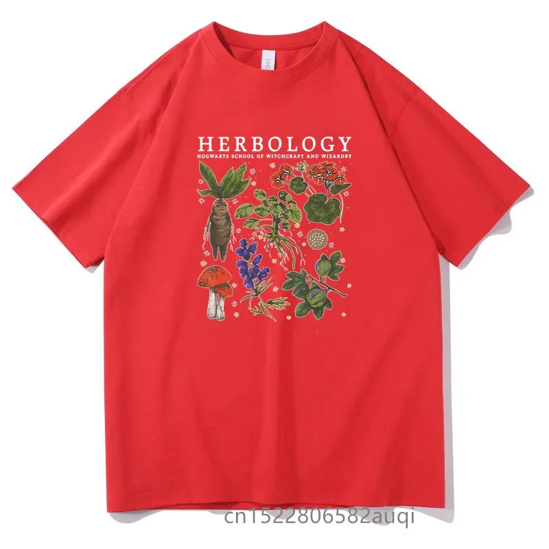 Men's Hip Hop Swag Herbology Funny Classic 100% Cotton Oversized T-shirt