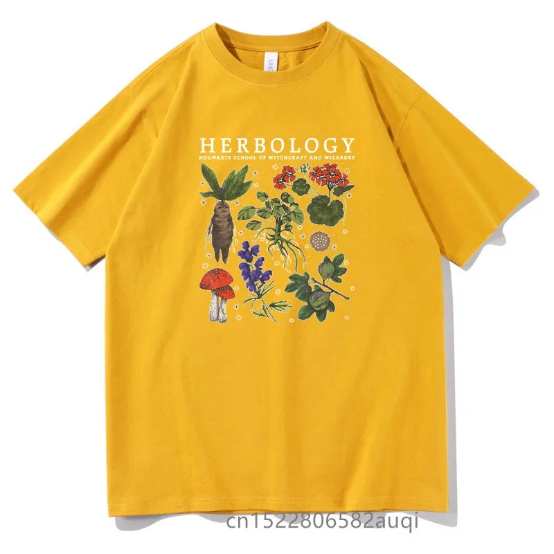 Men's Hip Hop Swag Herbology Funny Classic 100% Cotton Oversized T-shirt