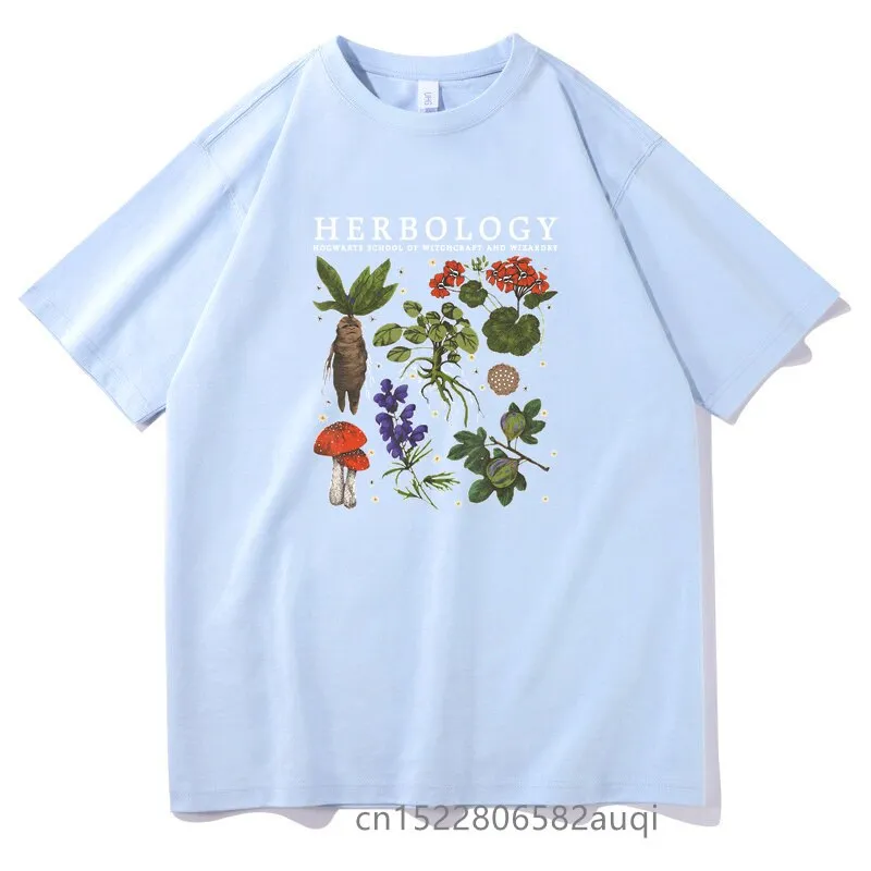 Men's Hip Hop Swag Herbology Funny Classic 100% Cotton Oversized T-shirt