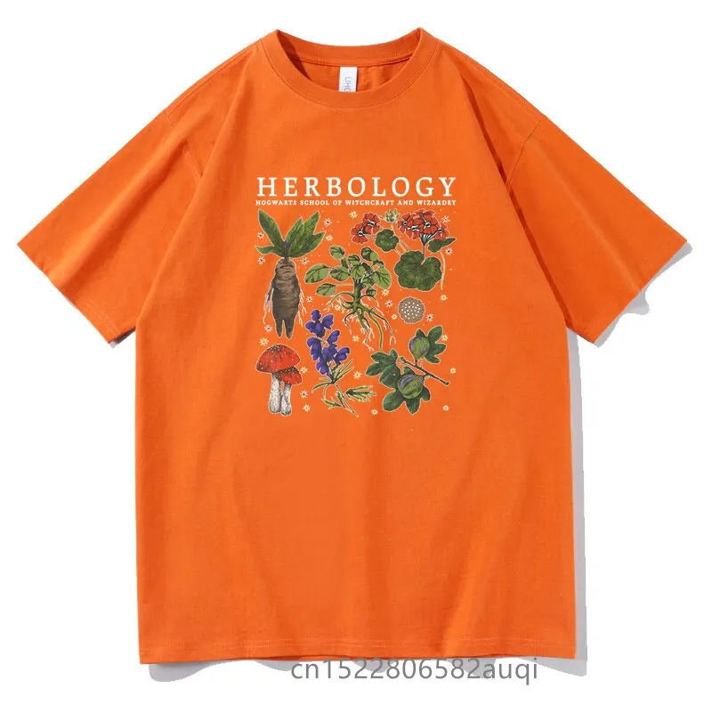 Men's Hip Hop Swag Herbology Funny Classic 100% Cotton Oversized T-shirt