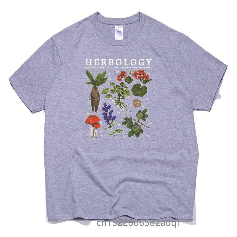 Men's Hip Hop Swag Herbology Funny Classic 100% Cotton Oversized T-shirt