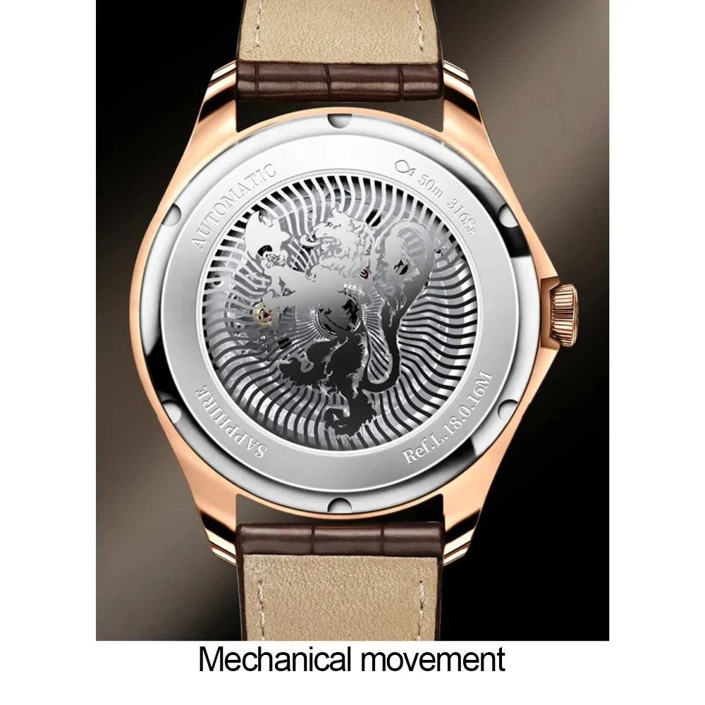 Men's Luxury Top Seagull Movement Luminous Mechanical Watch