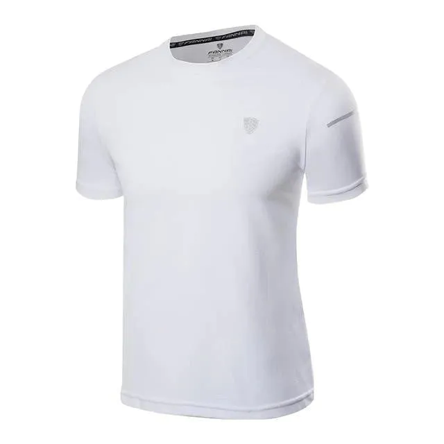 Men's Running Hombre Breathable Sports Fitness Training Gym T-Shirt