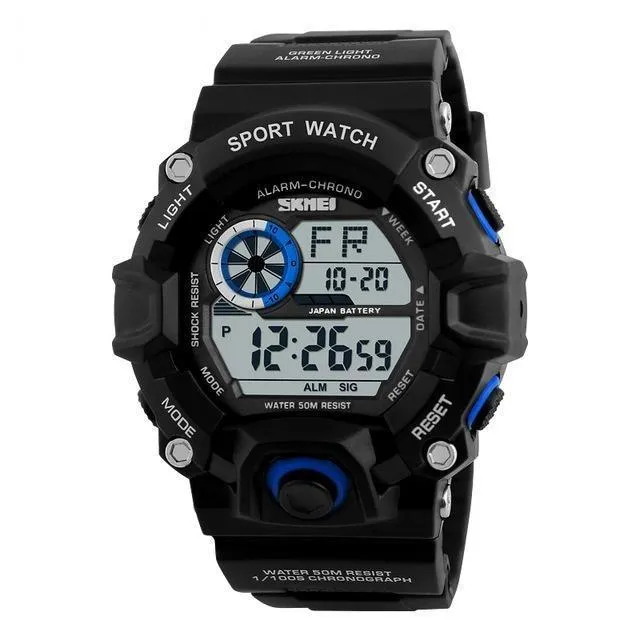 Men's Sports Military Camouflage Digital Watches with Chronograph