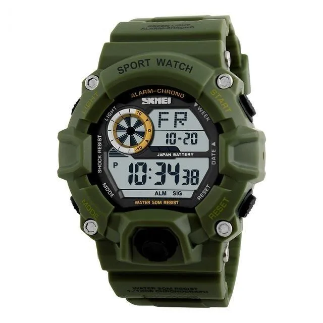 Men's Sports Military Camouflage Digital Watches with Chronograph