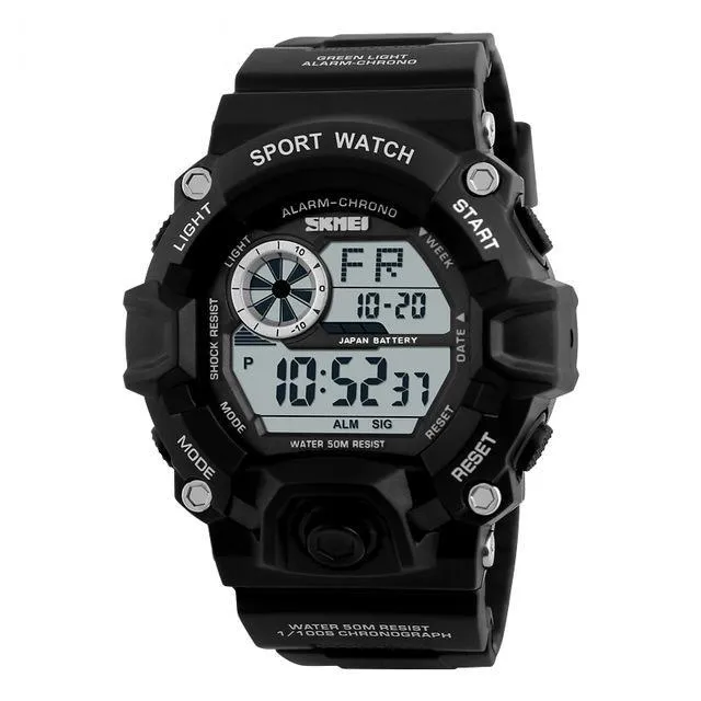 Men's Sports Military Camouflage Digital Watches with Chronograph