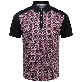 Mio Ventil8+ Printed Polo Red/Black - SS24