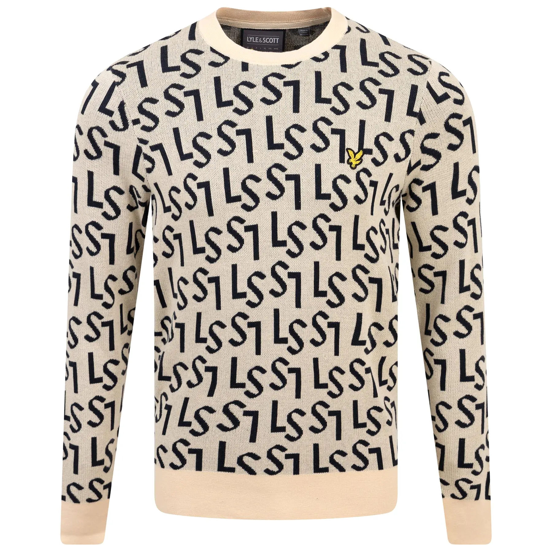 Monogram Knitted Crew Neck Sand Dune - SS24