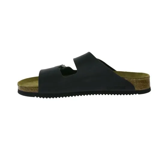 Mules de hombre BIRKENSTOCK Arizona Prof fabricados en Alemania ancho normal 1018222 negro