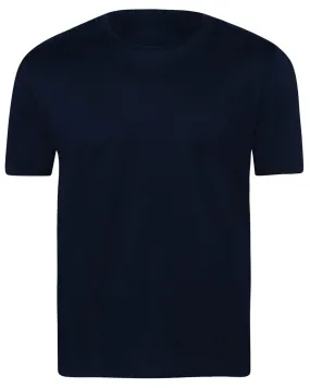 Navy Giza Cotton Short Sleeve T-Shirt