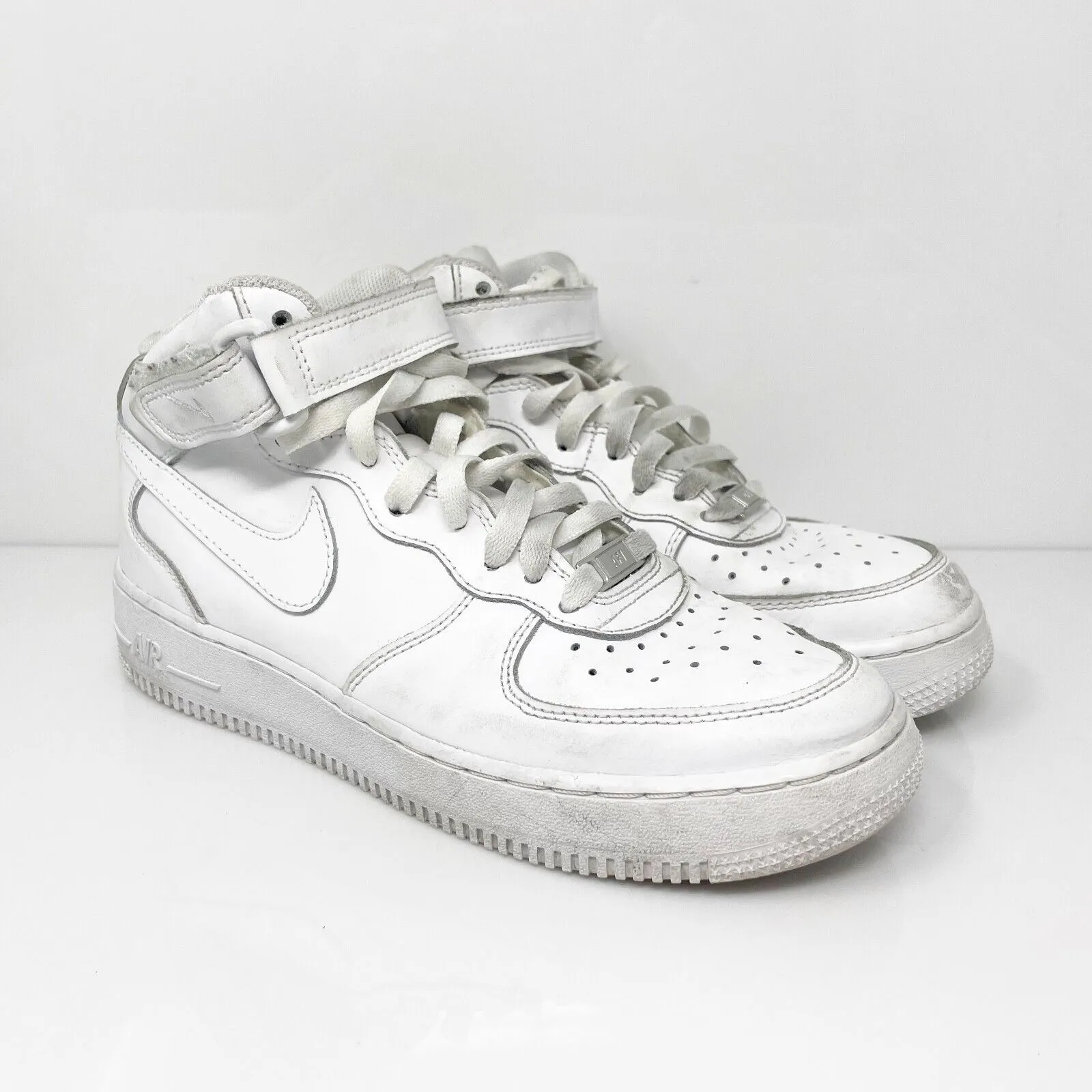 Nike Boys Air Force 1 Mid 314195-113 White Basketball Shoes Sneakers Size 6.5Y