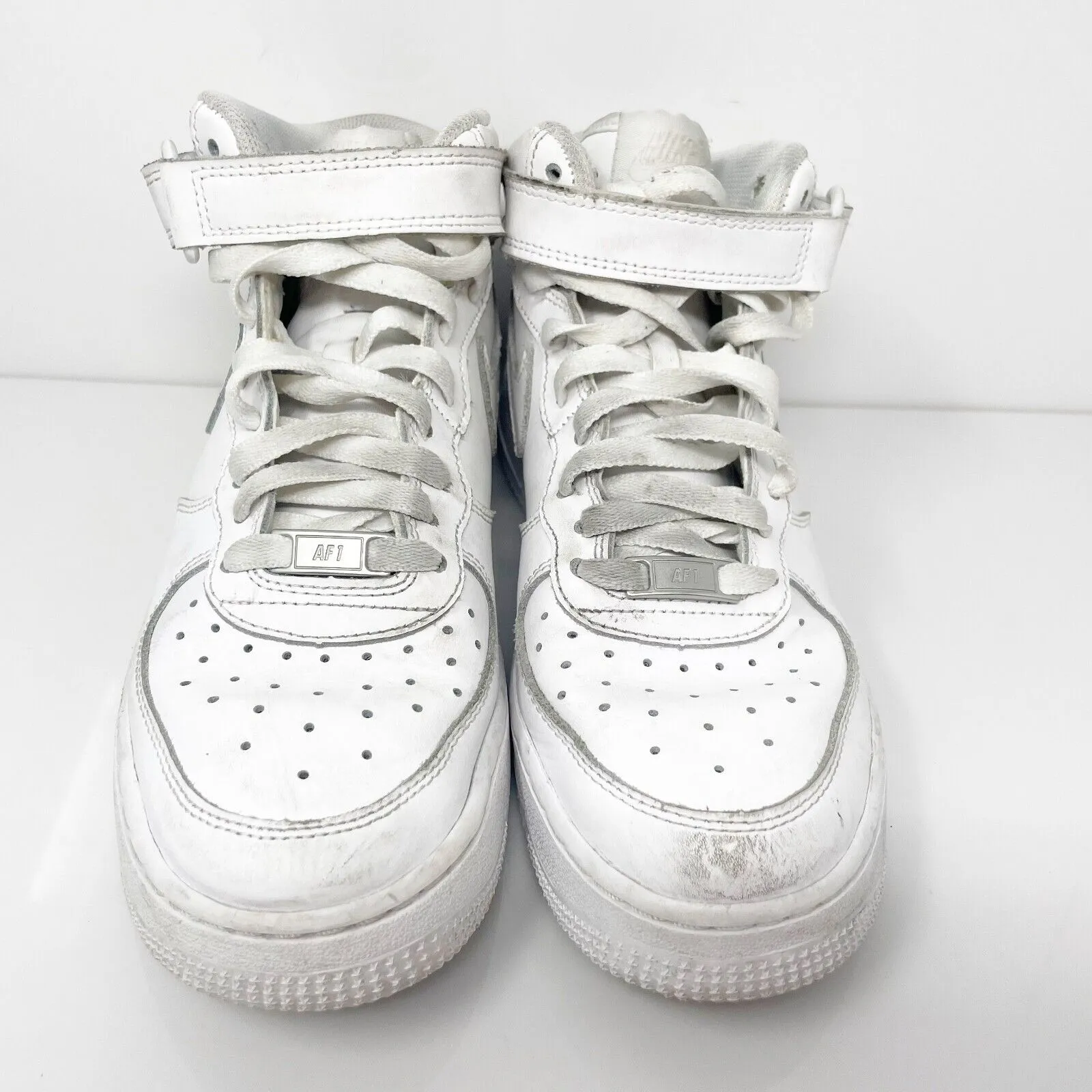 Nike Boys Air Force 1 Mid 314195-113 White Basketball Shoes Sneakers Size 6.5Y