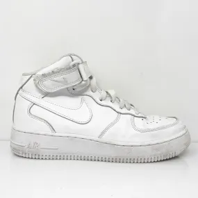 Nike Boys Air Force 1 Mid 314195-113 White Basketball Shoes Sneakers Size 6.5Y