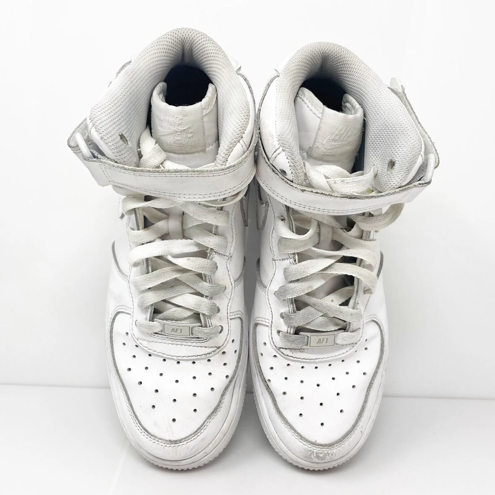 Nike Boys Air Force 1 Mid 314195-113 White Basketball Shoes Sneakers Size 6.5Y